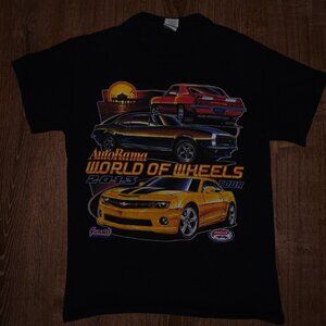 Vintage AutoRama World of Wheels 2013 Graphic Car T-Shirt Size M 100% Cotton